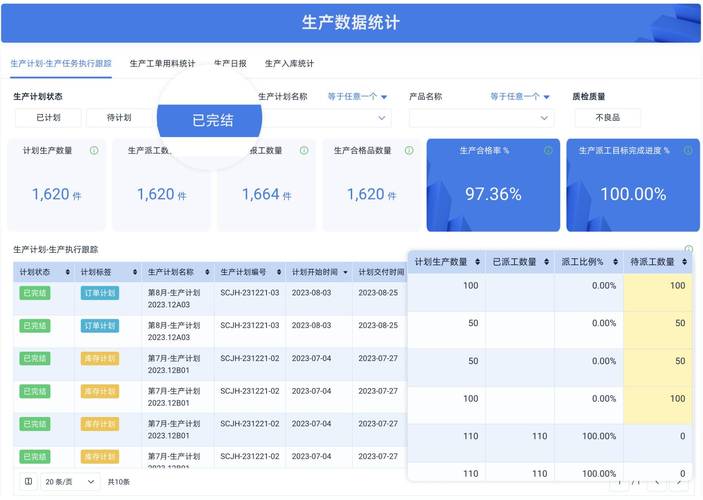 CAD模型导出MES生产信息界面