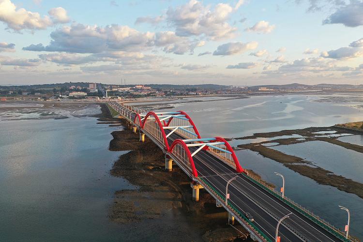 养马岛跨海大桥透视
