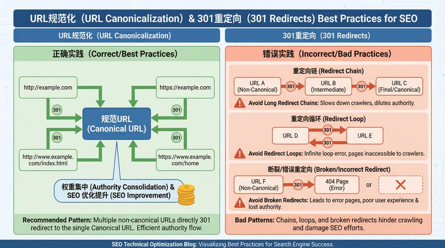URL标准化权重分散对比图