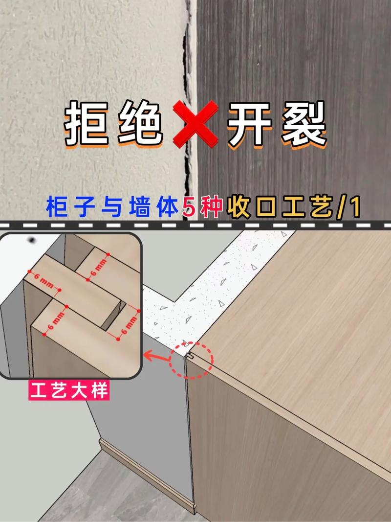定制柜墙面收口条安装细节图