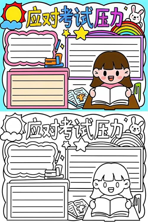 考试压力管理计划本打勾特写