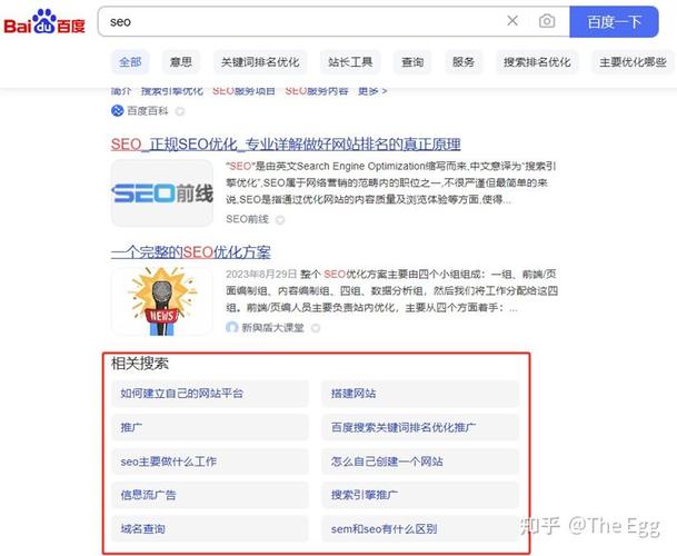 SEO关键词搜索下拉框截图