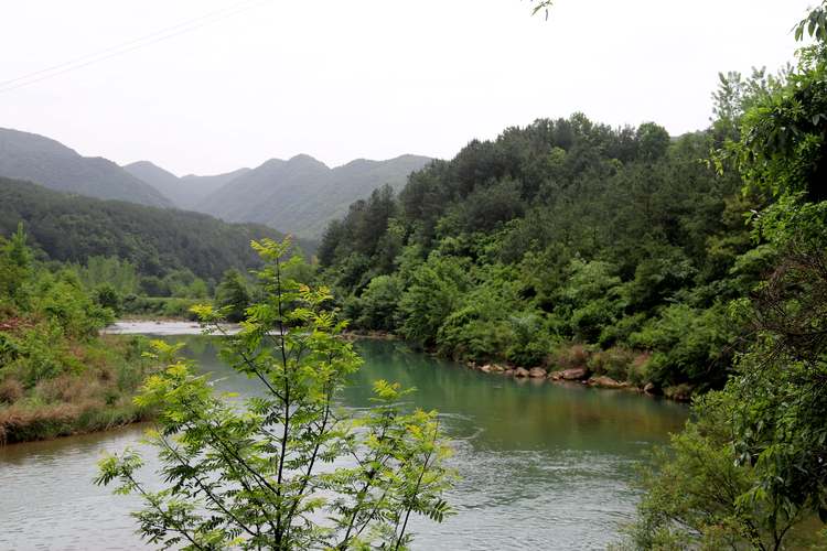 南漳巡检镇漳河源头浅滩清溪水景