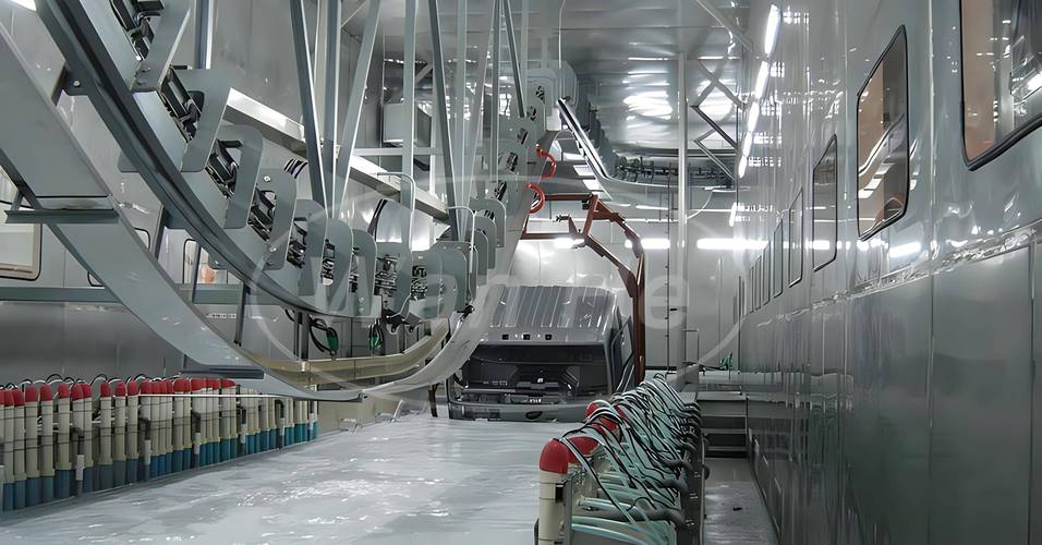 电泳前处理磷化槽工件处理实拍