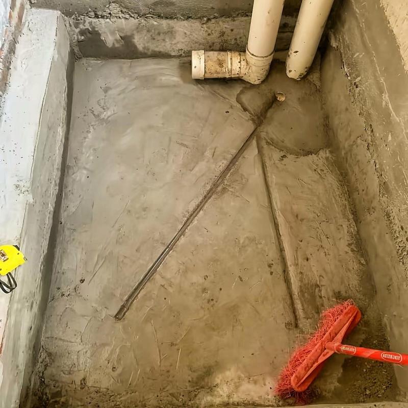 装修被水泥砂浆堵住的卫生间沉箱排水口
