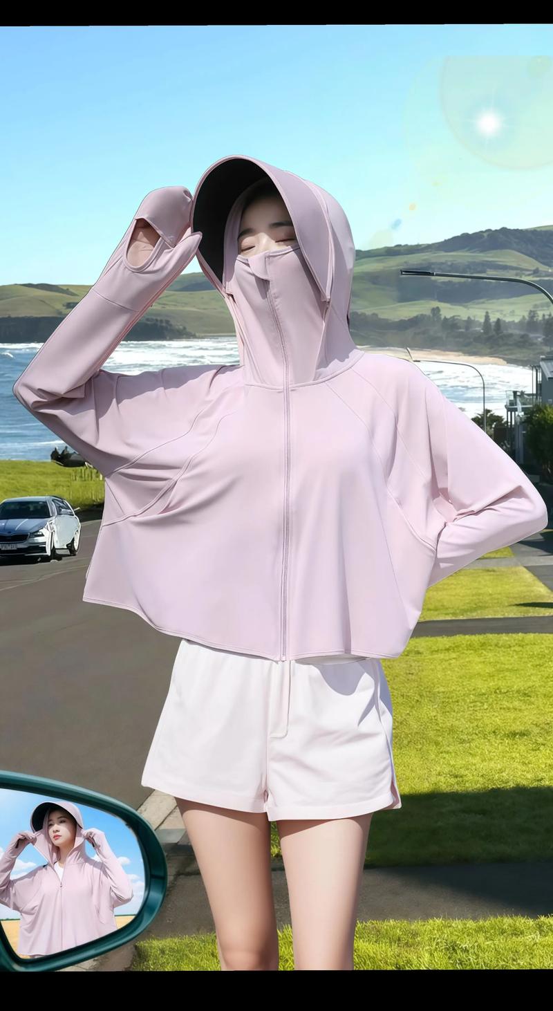冰丝防晒斗篷