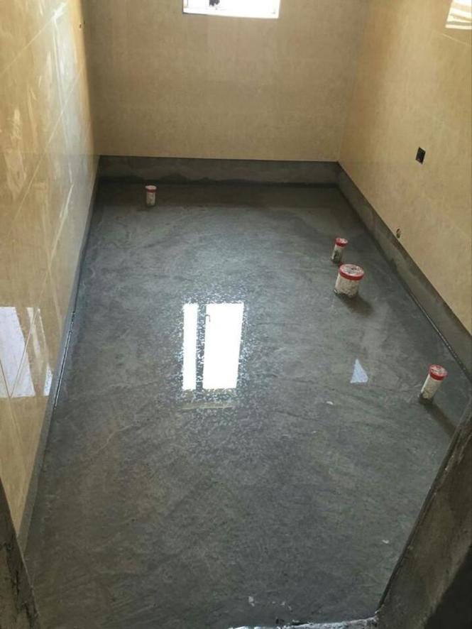 家用简装卫生间防水施工实景