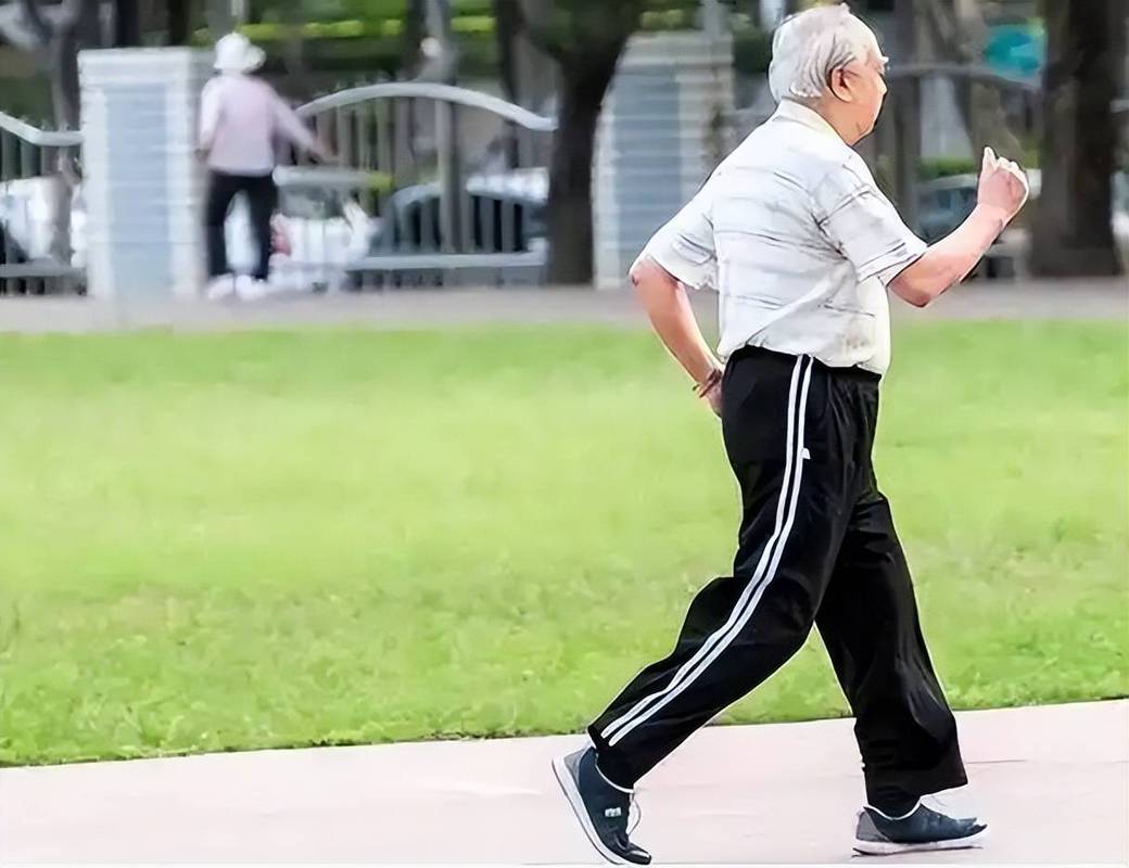 中老年公园慢走动脉硬化科普图