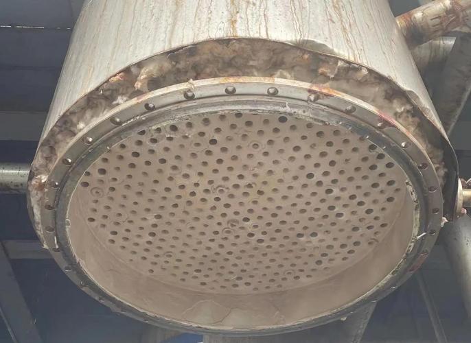 钛材工业废水MVR蒸发器内部结垢情况