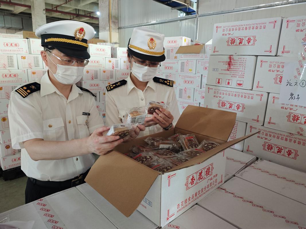 海关进口食品安全检验合规检查现场图