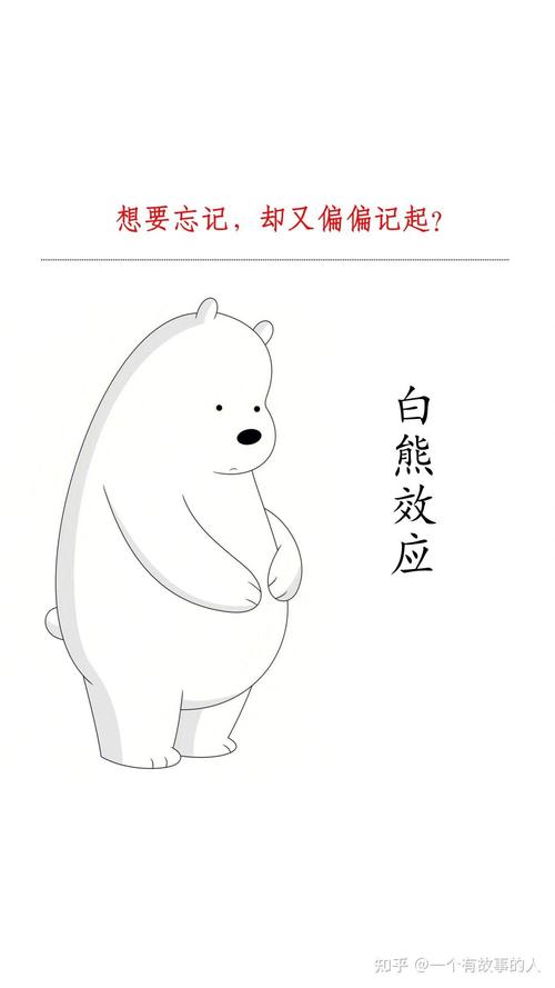 白熊效应心理学漫画解释