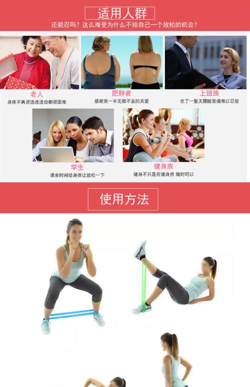 不同阻力弹力带实物对比图