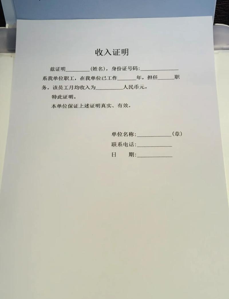 抚养费纠纷个人收入证明原件