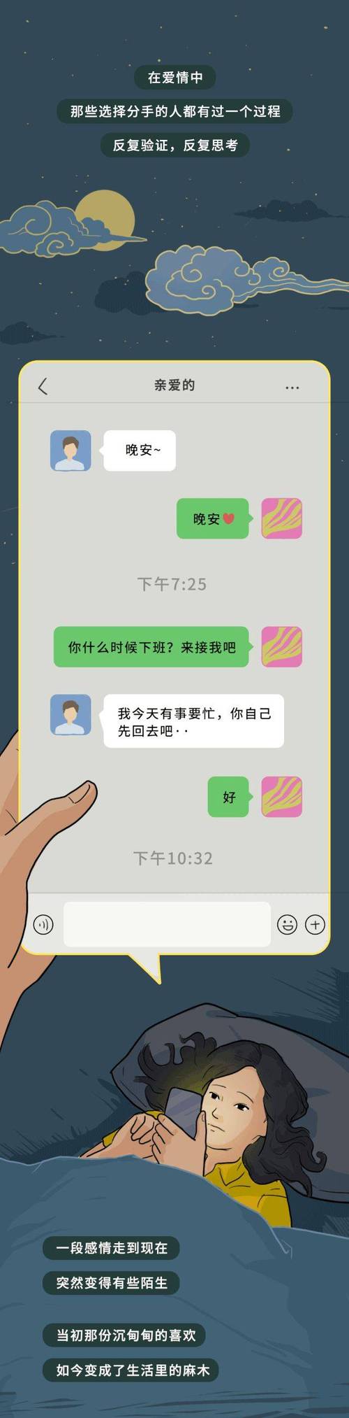 职场人对着微信对话框反复斟酌发送内容的实拍图