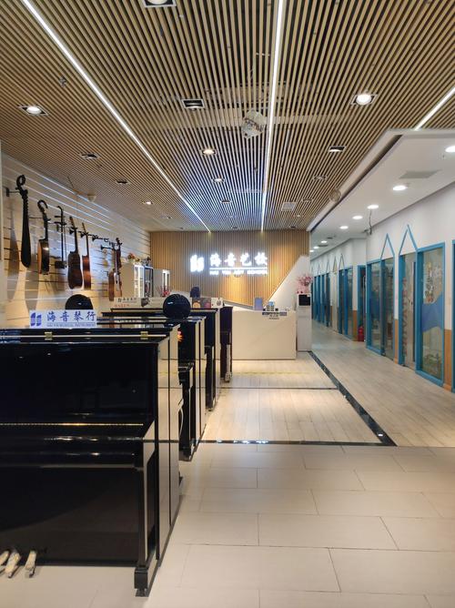 多种乐器在琴行展示