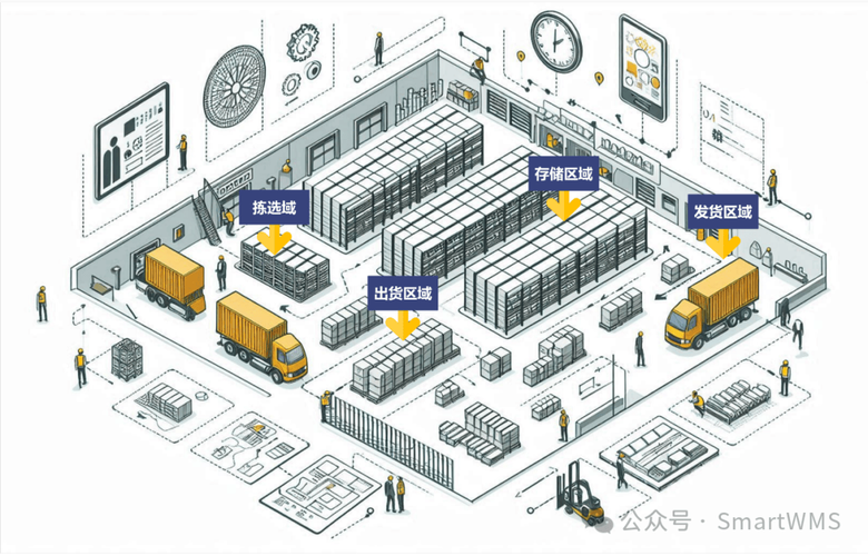 中小工厂轻量化AS/RS自动化仓储布局图