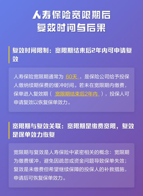 人寿保单复效申请时间范围示意图