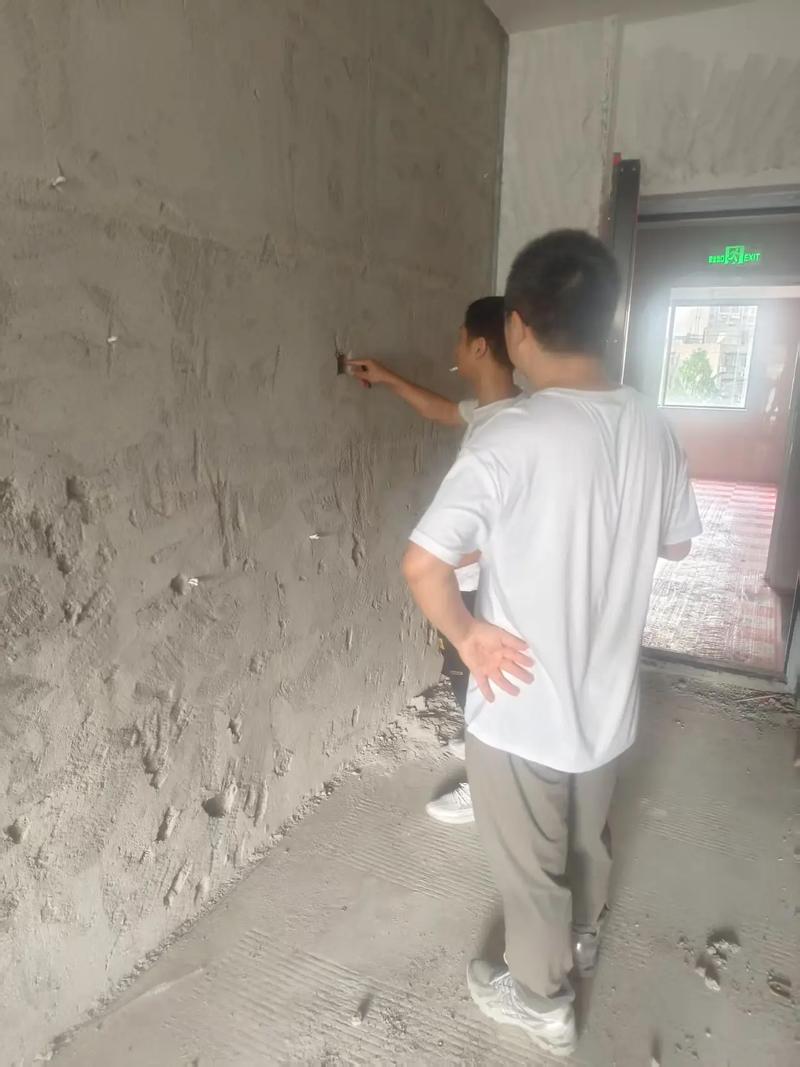 卡座施工前水电定位标记现场照片