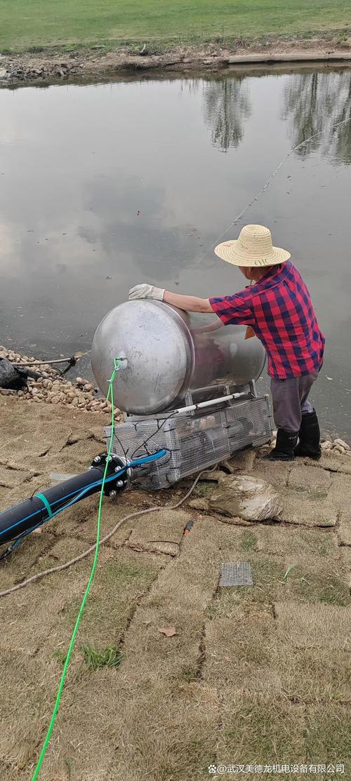 水产养殖用抽水泵安装现场