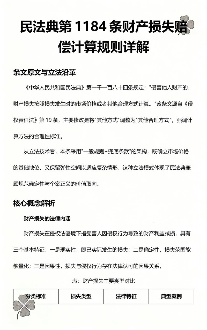民法典财产损害赔偿条文标注示意图