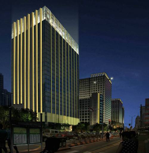 城市夜景照明亮度检测现场示意图