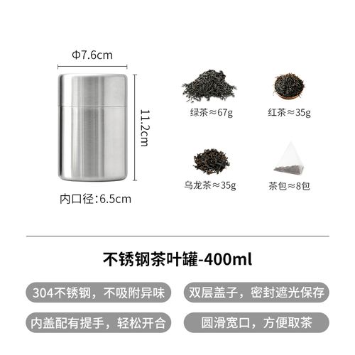 花茶避光密封罐储存对比图