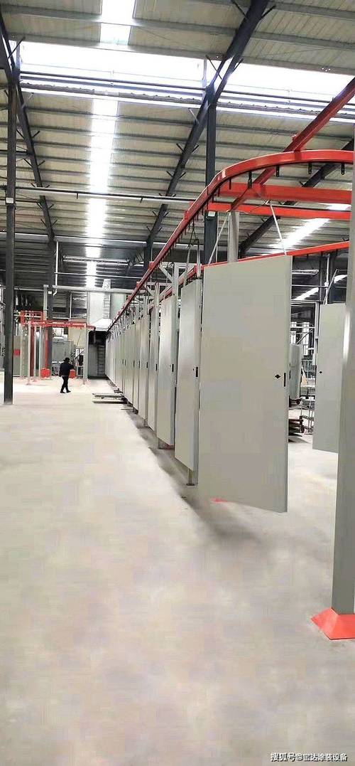 机箱机柜厂静电喷房内部作业现场