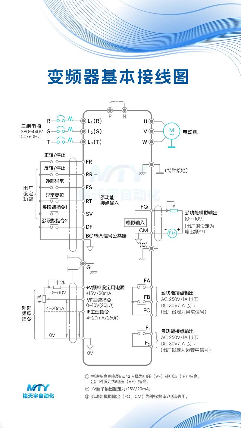 变频器输出电抗器接线示意图