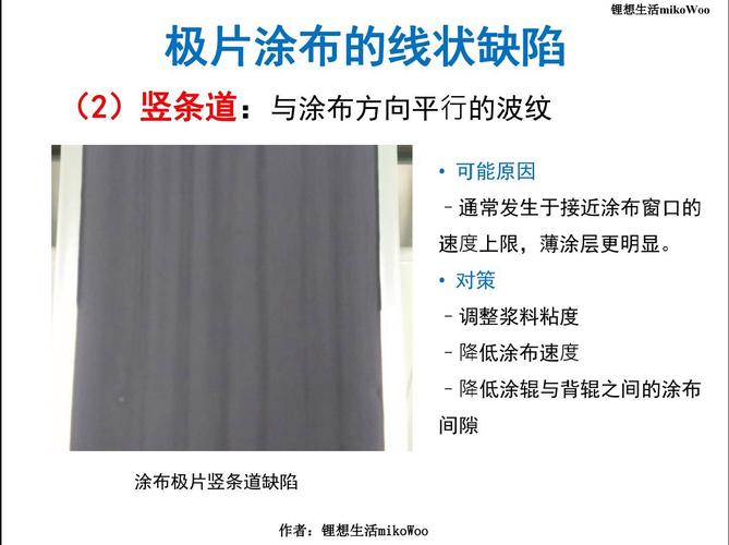 动力电池涂覆润湿角不合格掉粉试样图