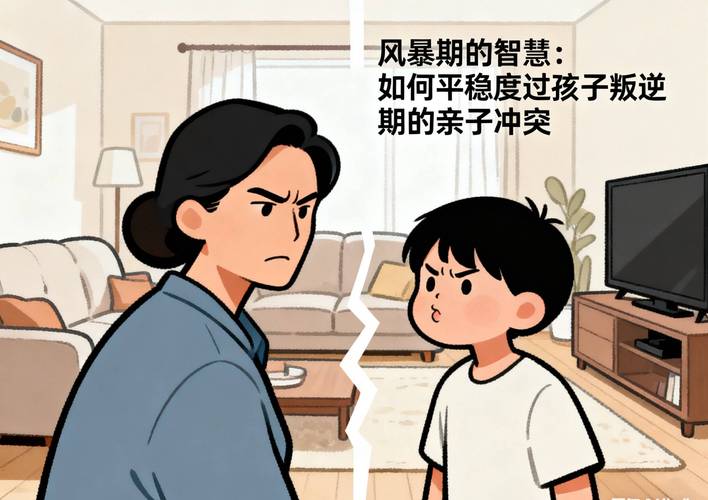 亲子间独立空间冲突沟通示意图