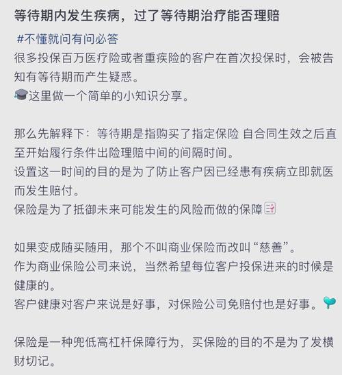 保险合同健康告知与等待期条款标注示意图