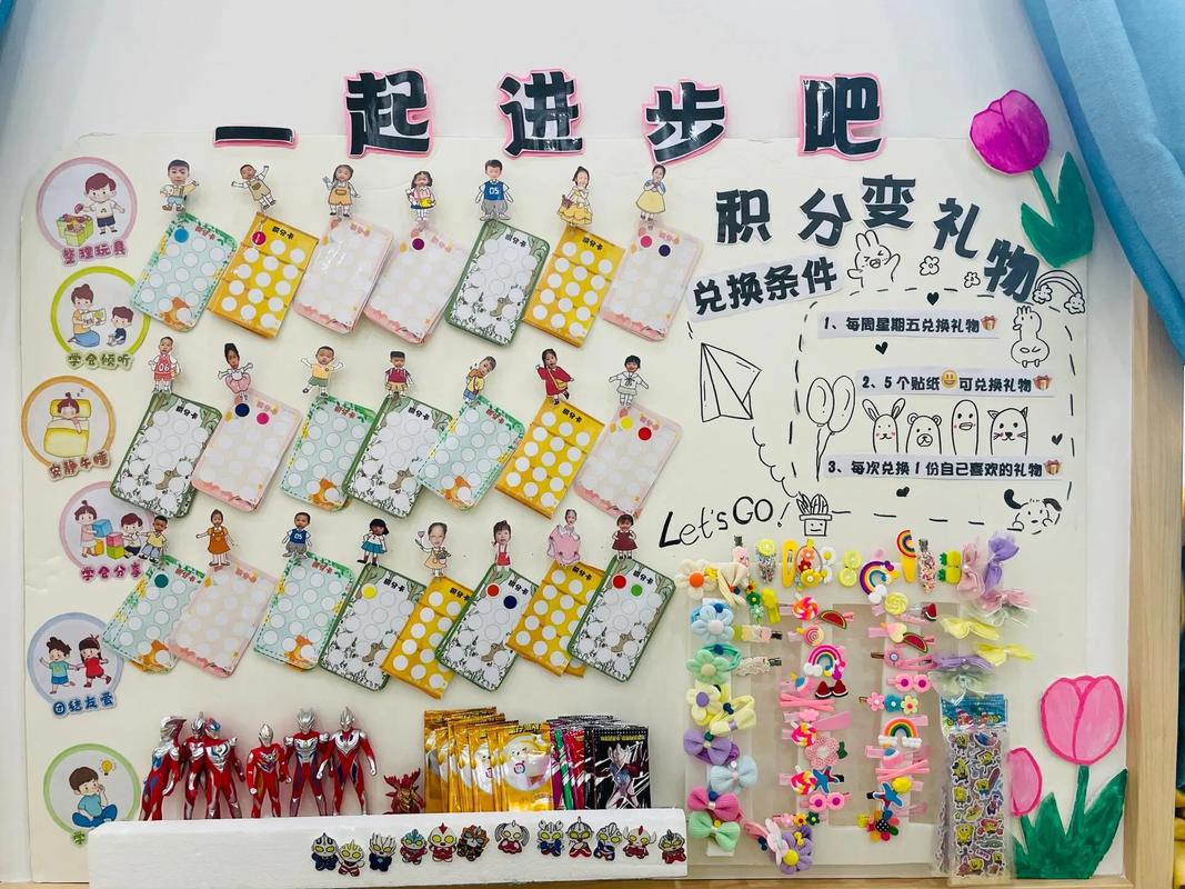 儿童成长纪念品分类展示墙
