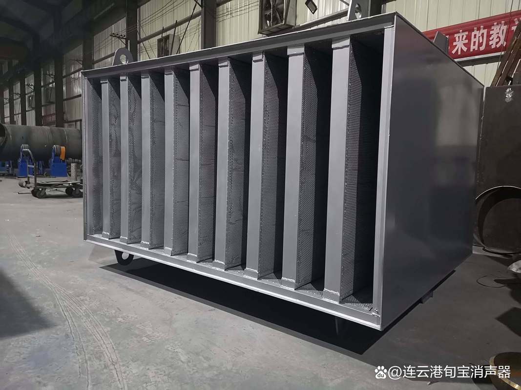 工业消声器安装现场管道