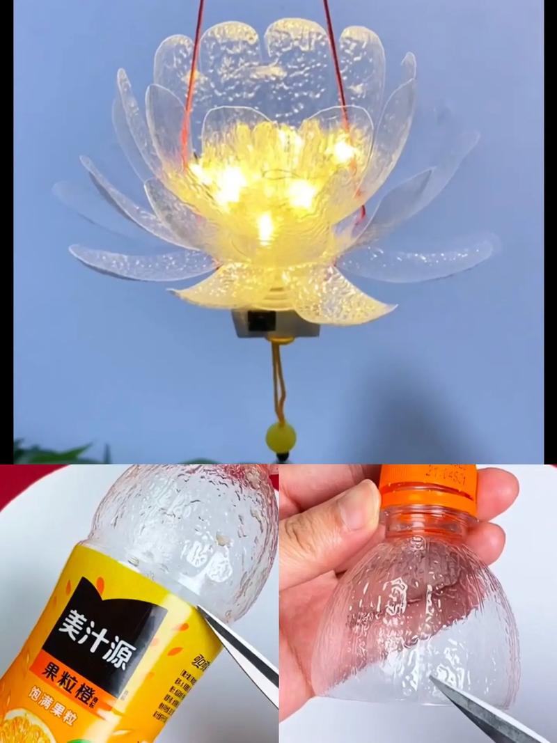 手工DIY铜线灯玻璃瓶节日装饰 暖光效果