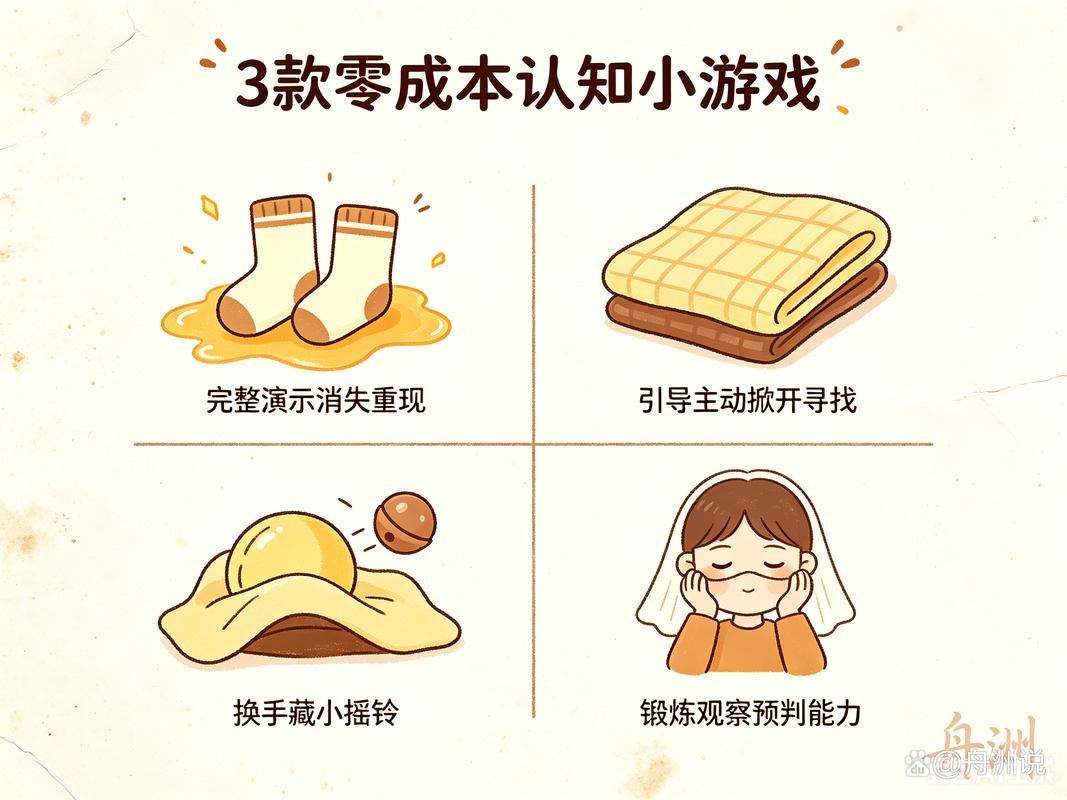 6个月宝宝玩躲猫猫锻炼分离焦虑场景图