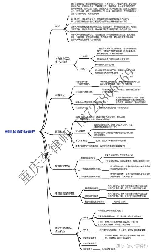 精准化刑事辩护要点梳理思维导图