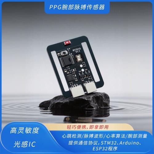 PPG心率传感器工作原理示意图
