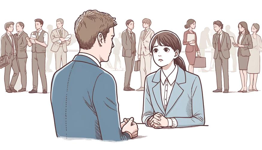 求职者薪资谈判场景示意图