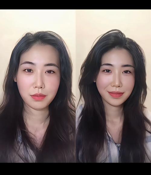 女生高颅顶蓬松藏肉发型效果图