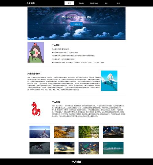 个人博客网页关键词合理布局案例图