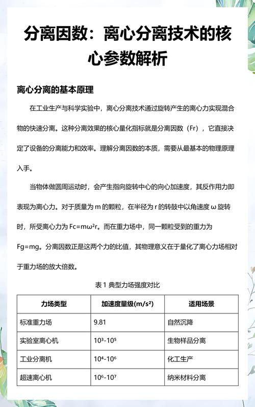 别被转速和分离因数忽悠了