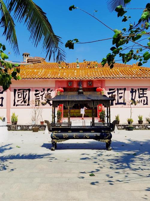 中国海南蜈支洲岛清代妈祖庙景观
