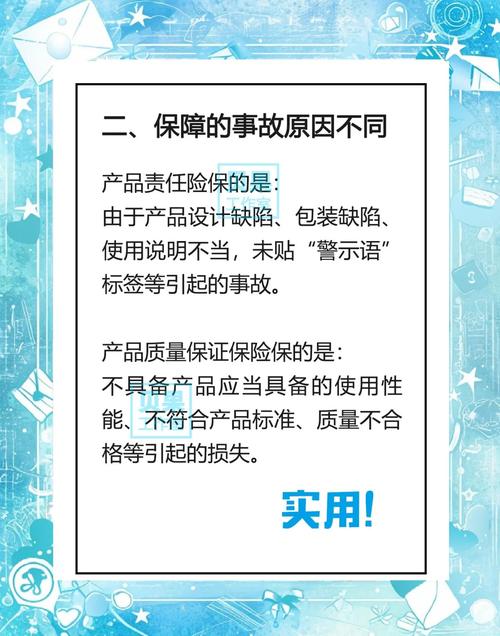 产品责任险与产品质量险保障范围对比表
