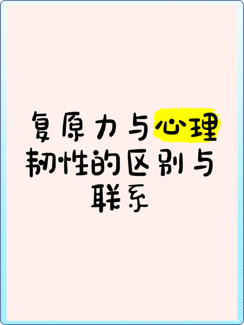 心理韧性与复原力区别对比图