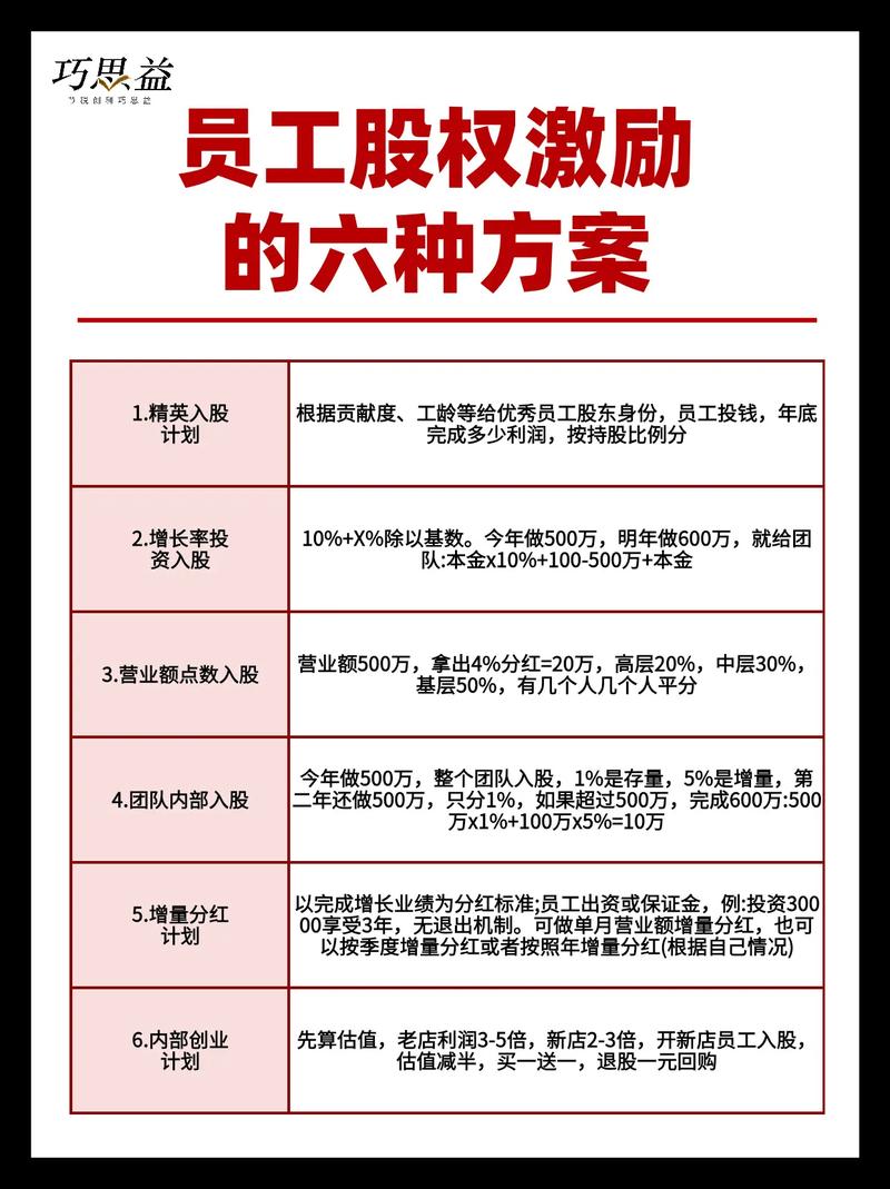 创业公司股权激励行权计划表