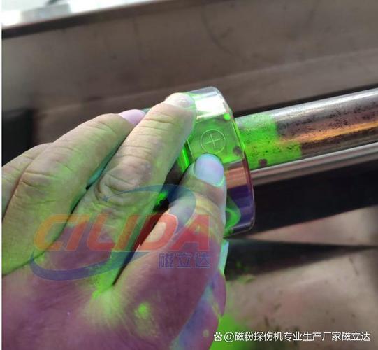 磁粉探伤机带载状态下磁化电流校准实操画面