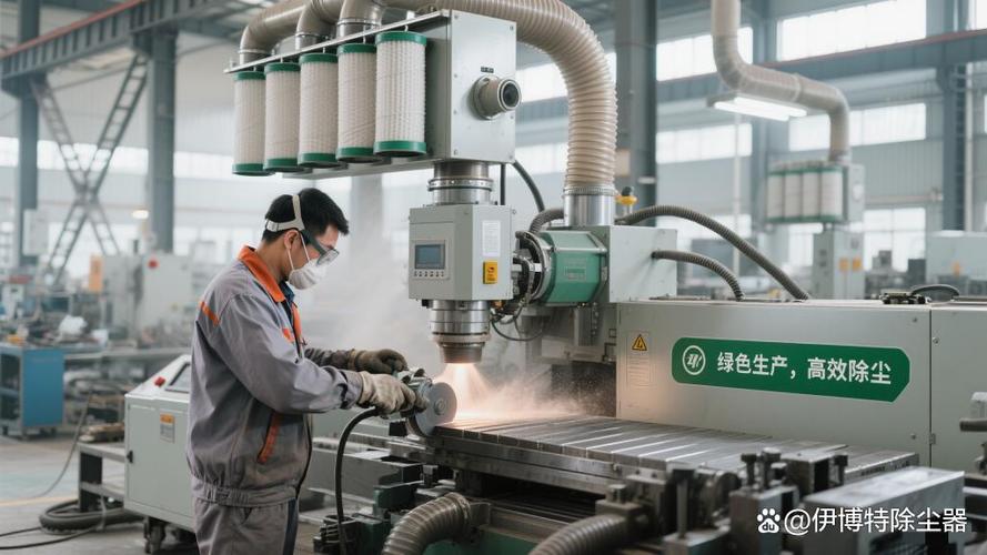车间打磨工位工业除尘器风口风速测量现场
