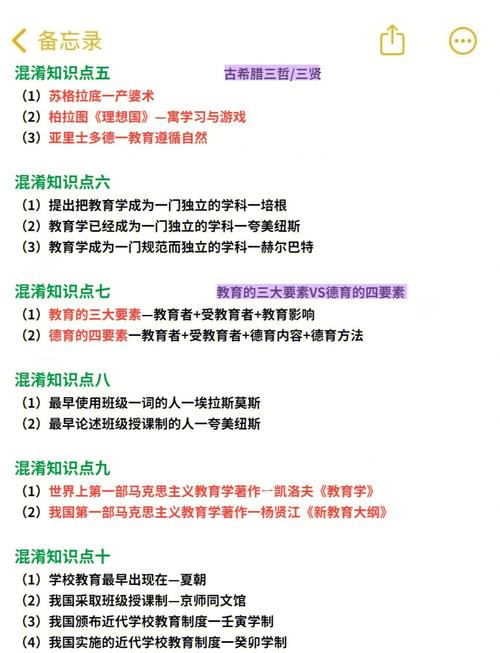更新教育理念 易混淆点对比表
