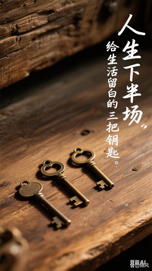 给钥匙留位置，就是给生活留秩序
