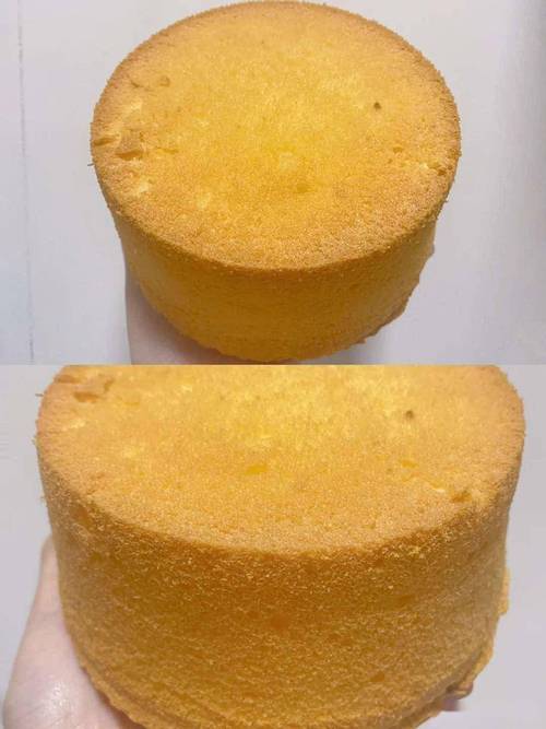 蛋糕塌腰失败对比图